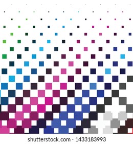 Geometric colorful vector background. Abstract halftone illustration pattern. Vintage texture