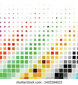 Geometric colorful vector background. Abstract halftone illustration pattern. Vintage texture