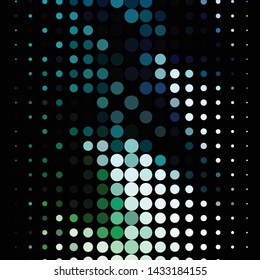 Geometric colorful vector background. Abstract halftone illustration pattern. Vintage texture