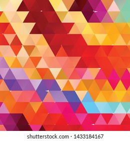 Geometric colorful vector background. Abstract halftone illustration pattern. Vintage texture