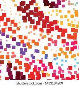 Geometric colorful vector background. Abstract halftone illustration pattern. Vintage texture