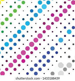Geometric colorful vector background. Abstract halftone illustration pattern. Vintage texture