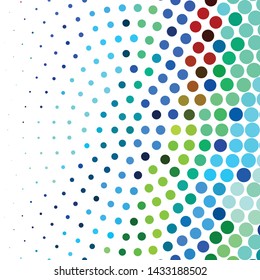 Geometric colorful vector background. Abstract halftone illustration pattern. Vintage texture