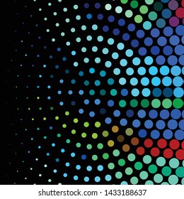 Geometric colorful vector background. Abstract halftone illustration pattern. Vintage texture