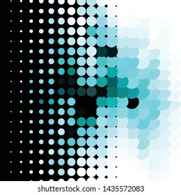 Geometric colorful vector background. Abstract halftone illustration pattern. Vintage texture