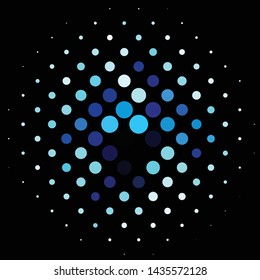 Geometric colorful vector background. Abstract halftone illustration pattern. Vintage texture