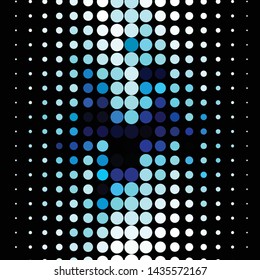 Geometric colorful vector background. Abstract halftone illustration pattern. Vintage texture