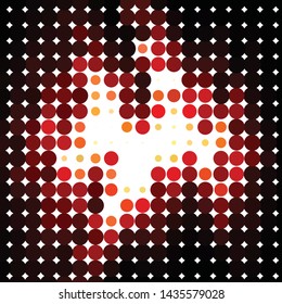 Geometric colorful vector background. Abstract halftone illustration pattern. Vintage texture