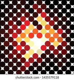 Geometric colorful vector background. Abstract halftone illustration pattern. Vintage texture