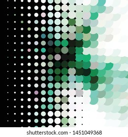 Geometric colorful vector background. Abstract halftone illustration pattern. Vintage texture