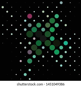 Geometric colorful vector background. Abstract halftone illustration pattern. Vintage texture