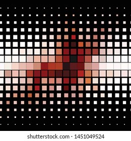 Geometric colorful vector background. Abstract halftone illustration pattern. Vintage texture