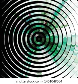 Geometric colorful vector background. Abstract halftone illustration pattern. Vintage texture