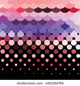 Geometric colorful vector background. Abstract halftone illustration pattern. Vintage texture