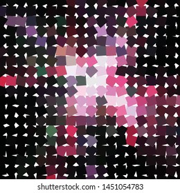 Geometric colorful vector background. Abstract halftone illustration pattern. Vintage texture