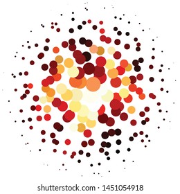 Geometric colorful vector background. Abstract halftone illustration pattern. Vintage texture