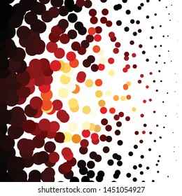 Geometric colorful vector background. Abstract halftone illustration pattern. Vintage texture