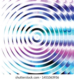 Geometric colorful vector background. Abstract halftone illustration pattern. Vintage texture
