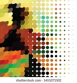 Geometric colorful vector background. Abstract halftone illustration pattern. Vintage texture