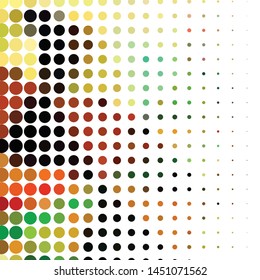 Geometric colorful vector background. Abstract halftone illustration pattern. Vintage texture