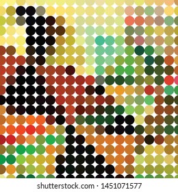 Geometric colorful vector background. Abstract halftone illustration pattern. Vintage texture