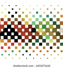 Geometric colorful vector background. Abstract halftone illustration pattern. Vintage texture