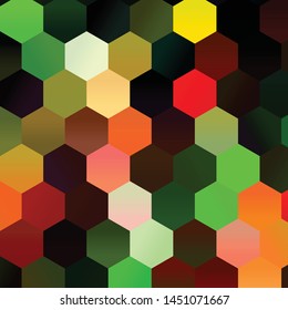 Geometric colorful vector background. Abstract halftone illustration pattern. Vintage texture