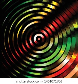 Geometric colorful vector background. Abstract halftone illustration pattern. Vintage texture