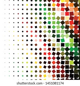 Geometric colorful vector background. Abstract halftone illustration pattern. Vintage texture