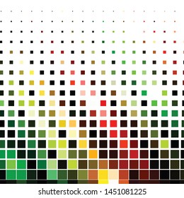 Geometric colorful vector background. Abstract halftone illustration pattern. Vintage texture