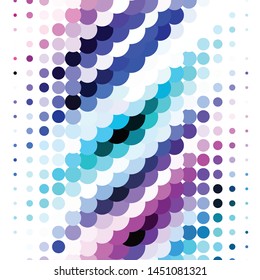 Geometric colorful vector background. Abstract halftone illustration pattern. Vintage texture