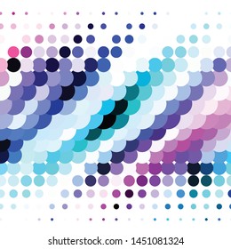 Geometric colorful vector background. Abstract halftone illustration pattern. Vintage texture
