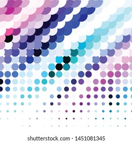 Geometric colorful vector background. Abstract halftone illustration pattern. Vintage texture