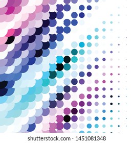 Geometric colorful vector background. Abstract halftone illustration pattern. Vintage texture