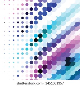 Geometric colorful vector background. Abstract halftone illustration pattern. Vintage texture