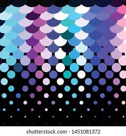 Geometric colorful vector background. Abstract halftone illustration pattern. Vintage texture