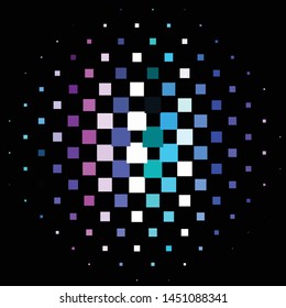 Geometric colorful vector background. Abstract halftone illustration pattern. Vintage texture