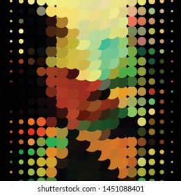 Geometric colorful vector background. Abstract halftone illustration pattern. Vintage texture