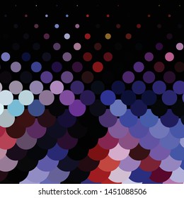 Geometric colorful vector background. Abstract halftone illustration pattern. Vintage texture