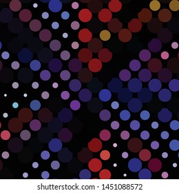Geometric colorful vector background. Abstract halftone illustration pattern. Vintage texture