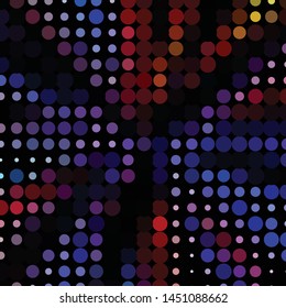 Geometric colorful vector background. Abstract halftone illustration pattern. Vintage texture