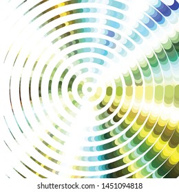 Geometric colorful vector background. Abstract halftone illustration pattern. Vintage texture