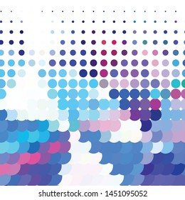 Geometric colorful vector background. Abstract halftone illustration pattern. Vintage texture