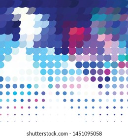 Geometric colorful vector background. Abstract halftone illustration pattern. Vintage texture