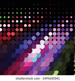 Geometric colorful vector background. Abstract halftone illustration pattern. Vintage texture