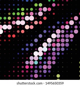 Geometric colorful vector background. Abstract halftone illustration pattern. Vintage texture