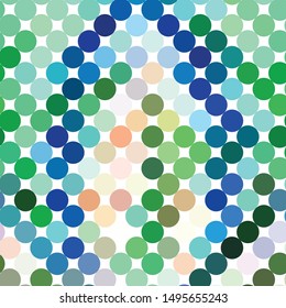Geometric colorful vector background. Abstract halftone illustration pattern. Vintage texture