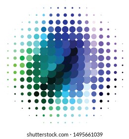 Geometric colorful vector background. Abstract halftone illustration pattern. Vintage texture