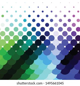 Geometric colorful vector background. Abstract halftone illustration pattern. Vintage texture