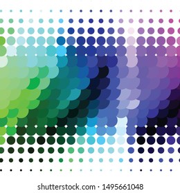 Geometric colorful vector background. Abstract halftone illustration pattern. Vintage texture
